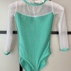 Small 3/4 sleeve white mesh Yumiko